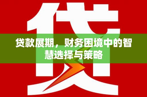 吴忠贷款展期，财务困境中的智慧选择与策略