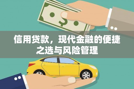 吴忠信用贷款，现代金融的便捷之选与风险管理