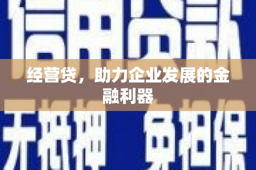 吴忠经营贷，助力企业发展的金融利器