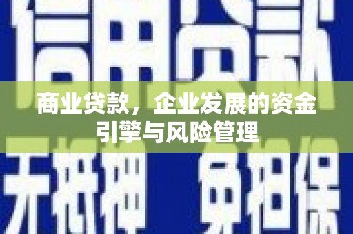 吴忠商业贷款，企业发展的资金引擎与风险管理