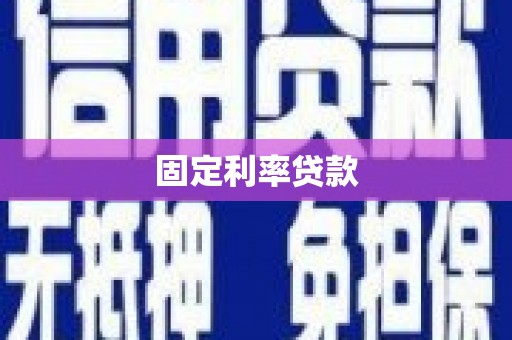 吴忠固定利率贷款