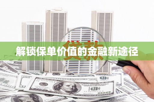 吴忠解锁保单价值的金融新途径