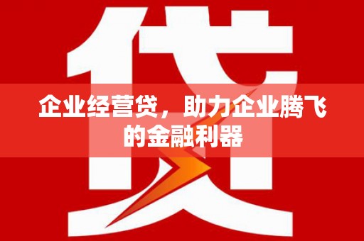 吴忠企业经营贷，助力企业腾飞的金融利器