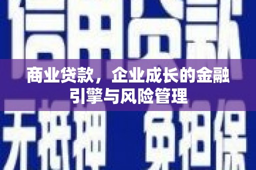 吴忠商业贷款，企业成长的金融引擎与风险管理