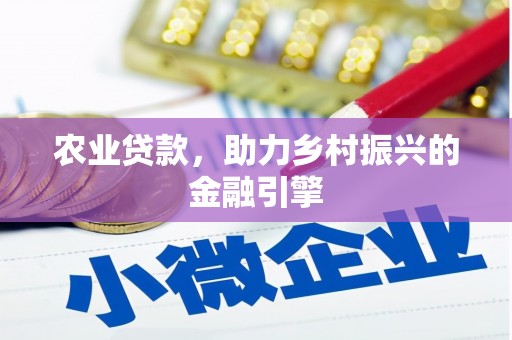 吴忠农业贷款，助力乡村振兴的金融引擎