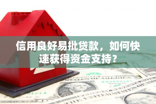 吴忠信用良好易批贷款，如何快速获得资金支持？