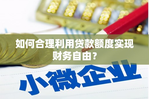 吴忠如何合理利用贷款额度实现财务自由？