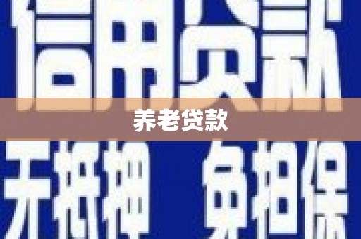 吴忠养老贷款