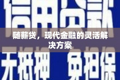 吴忠随薪贷，现代金融的灵活解决方案