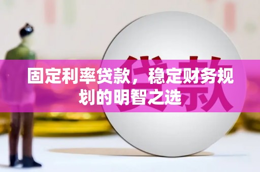 吴忠固定利率贷款，稳定财务规划的明智之选