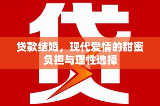 吴忠贷款结婚，现代爱情的甜蜜负担与理性选择