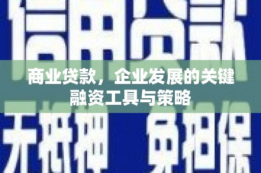 吴忠商业贷款，企业发展的关键融资工具与策略