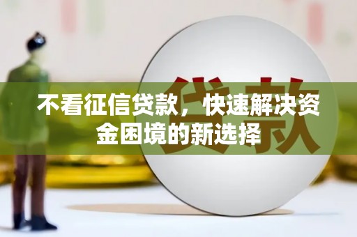 吴忠不看征信贷款，快速解决资金困境的新选择