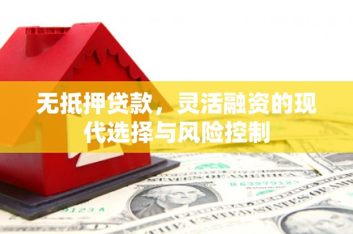 吴忠无抵押贷款，灵活融资的现代选择与风险控制