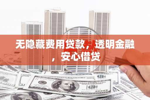 吴忠无隐藏费用贷款，透明金融，安心借贷