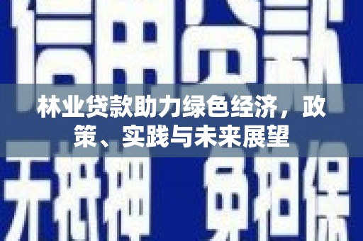 吴忠林业贷款助力绿色经济，政策、实践与未来展望