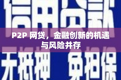 吴忠P2P 网贷，金融创新的机遇与风险并存