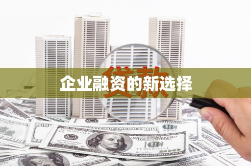 吴忠企业融资的新选择