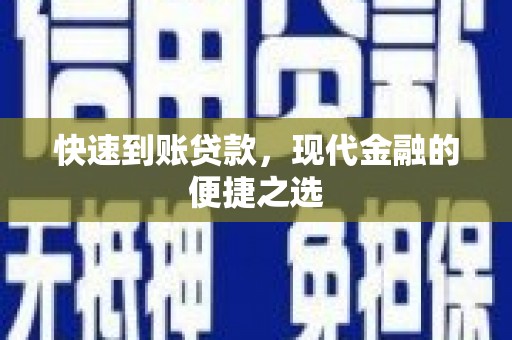 吴忠快速到账贷款，现代金融的便捷之选