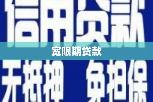 吴忠宽限期贷款