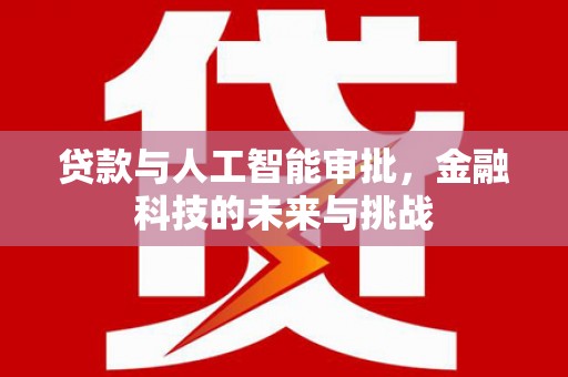 吴忠贷款与人工智能审批，金融科技的未来与挑战