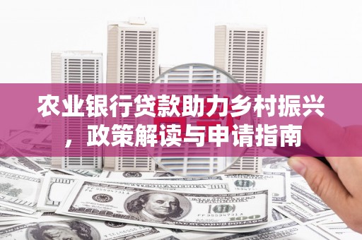 吴忠农业银行贷款助力乡村振兴，政策解读与申请指南