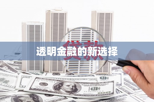 吴忠透明金融的新选择