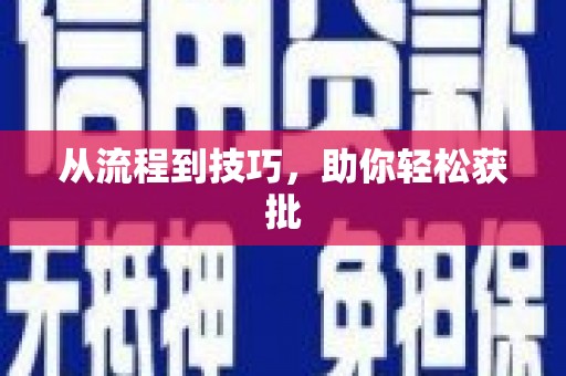 吴忠从流程到技巧，助你轻松获批