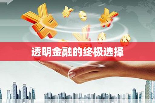 吴忠透明金融的终极选择