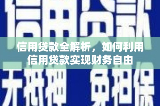 吴忠信用贷款全解析，如何利用信用贷款实现财务自由
