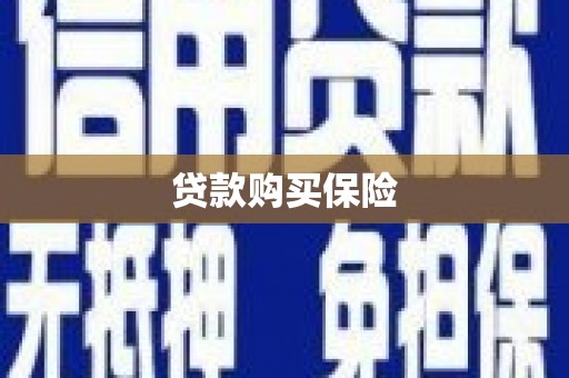 吴忠贷款购买保险