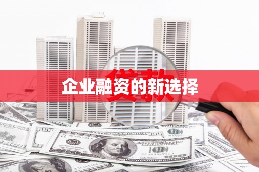 吴忠企业融资的新选择
