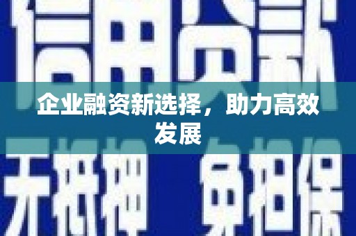 吴忠企业融资新选择，助力高效发展