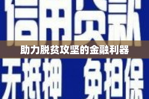 吴忠助力脱贫攻坚的金融利器