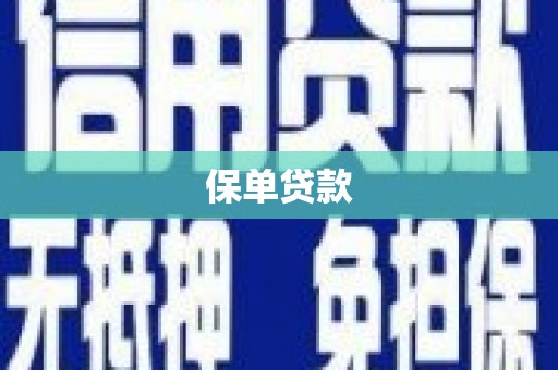 吴忠保单贷款 吴忠保单贷款
